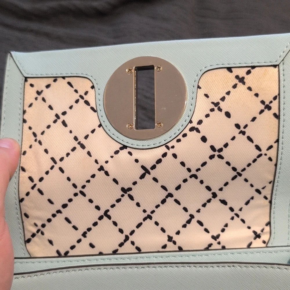 Kate Spade Baby Blue Crossbody‎ Leather Shoulder Bag Size Small